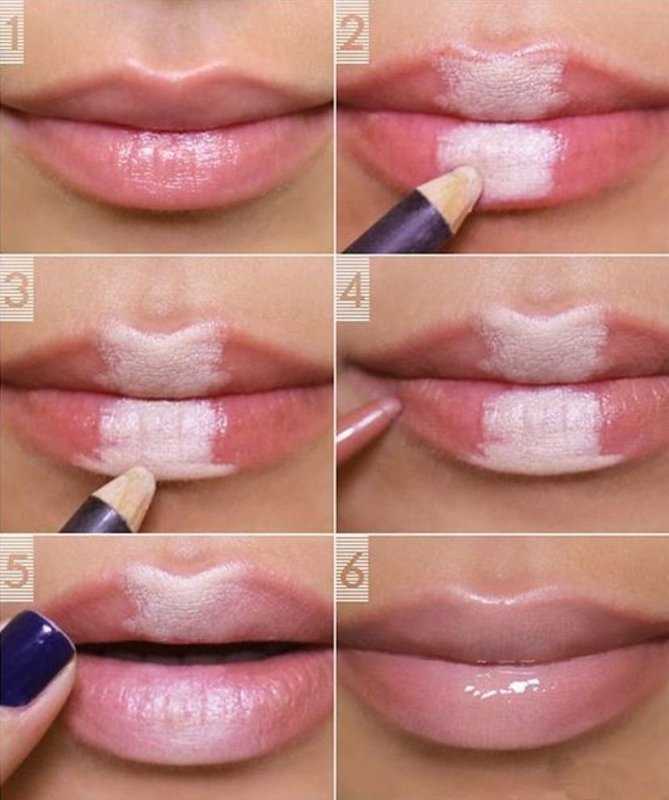 Как накрасить губы и сделать эффект омбре на них: пошаговая техника макияжа