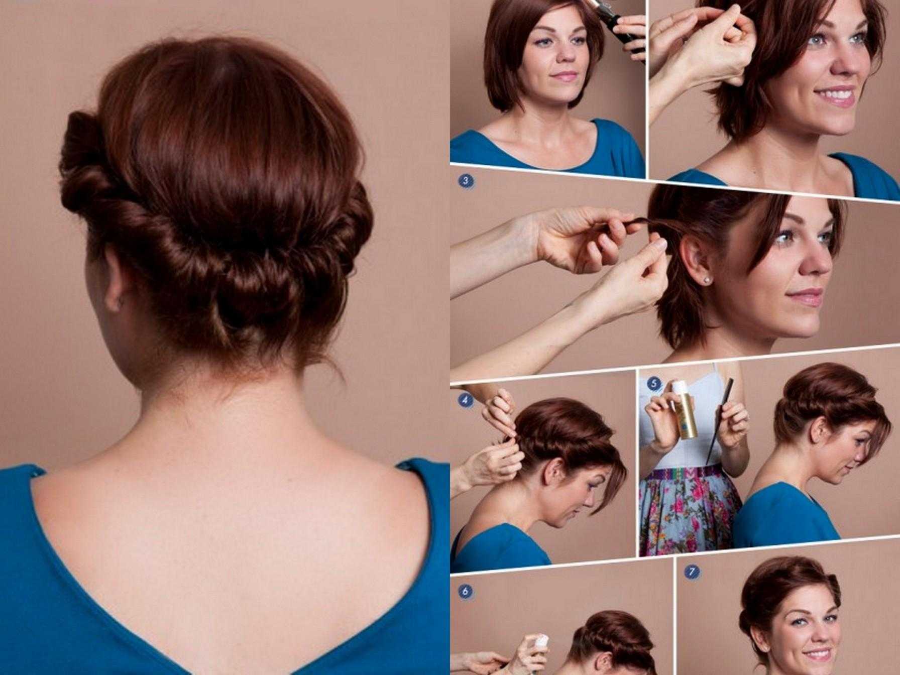 Прически на короткие волосы: пошаговые уроки с фото | volosomanjaki.com