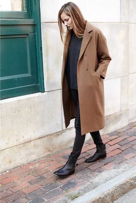 Бежевое пальто - женское, с чем носить короткое или длинное пальто, фото луков и образов