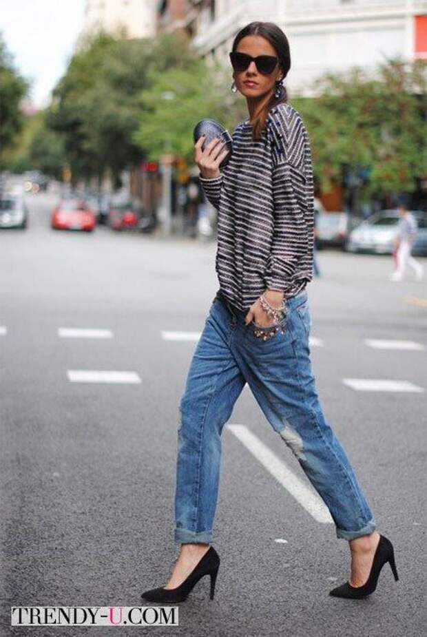 Что такое джинсы бойфренды С чем их носить Все тренды и новые модели модных женских бойфрендов в обзоре рваные бойфренды, модели с подворотами, джинсы с лампасами и тд