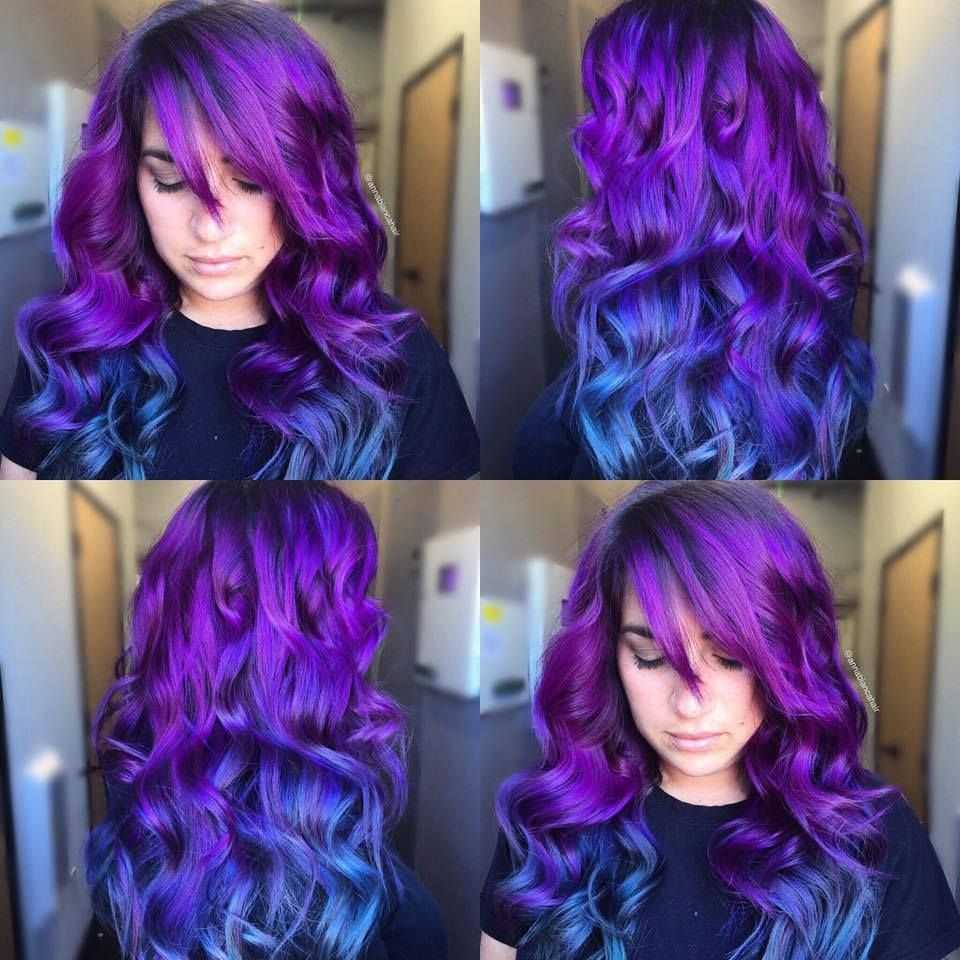 Фиолетовые волосы: галерея лавандовых, сиреневых и лиловых оттенков