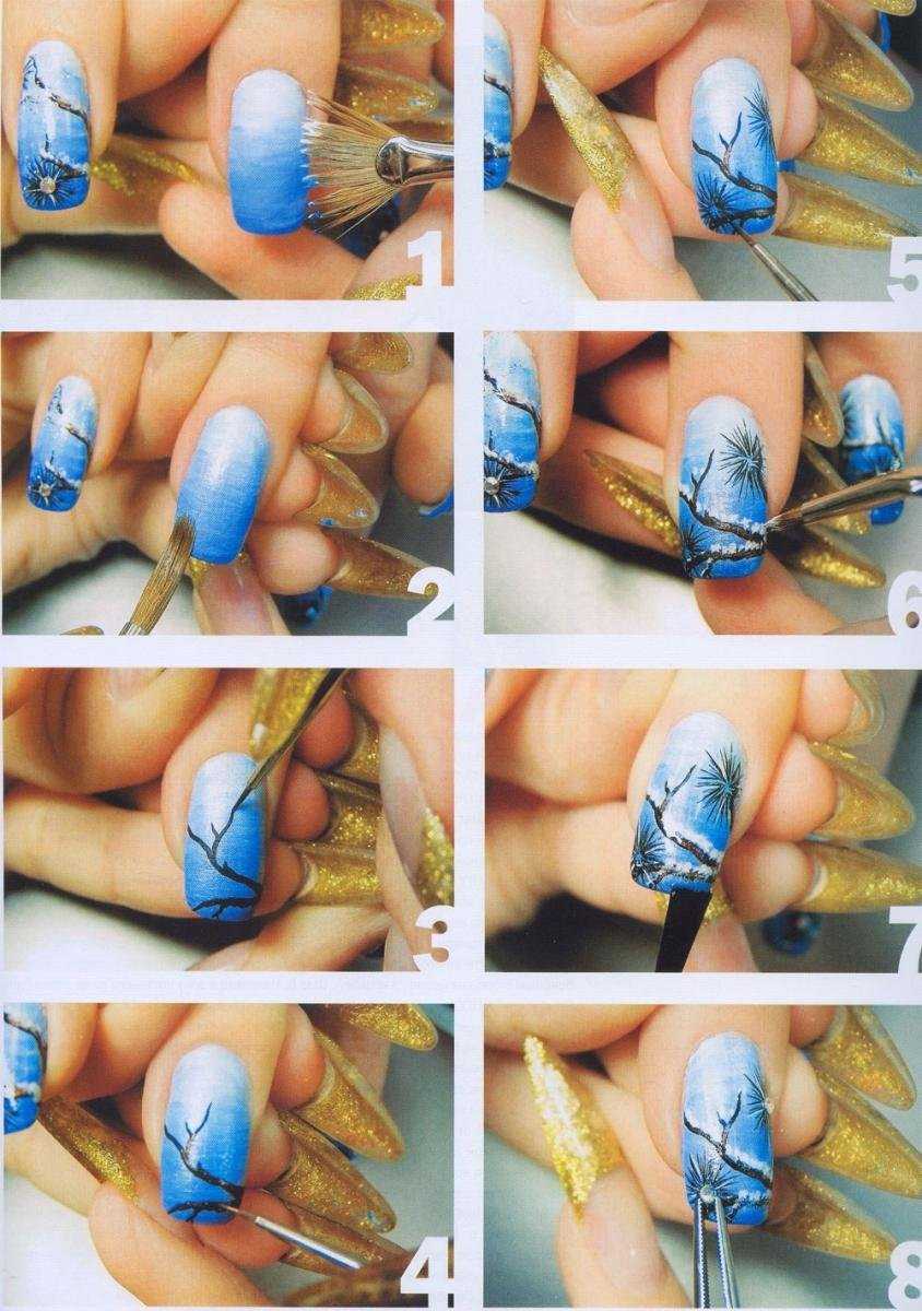 Как сделать вязаный маникюр - пошаговые инструкции • журнал nails
