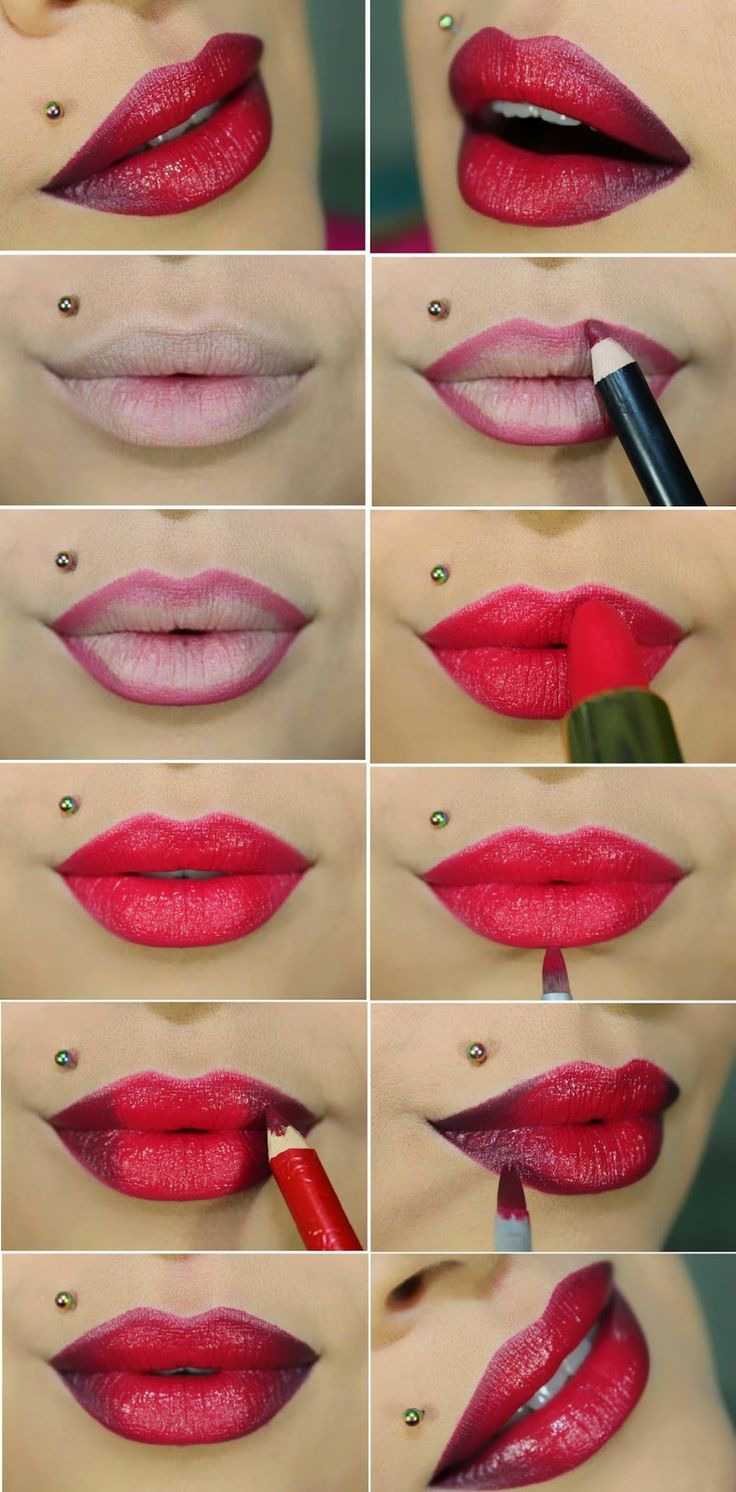 Как правильно красить губы красной помадой: подготовка, определение оттенка, нанесение