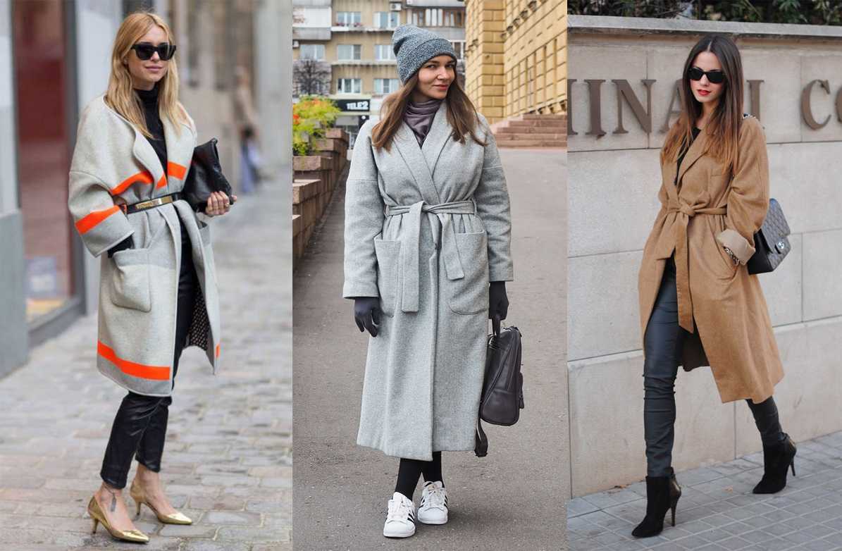 С чем можно носить бежевое женское пальто