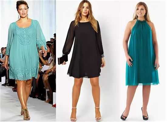 Стильные платья для полных женщин (35 фото) - фасоны и модели