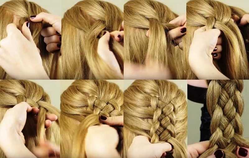 2021 (+80 фото и 5 видео) плетение ажурных кос на длинные волосы