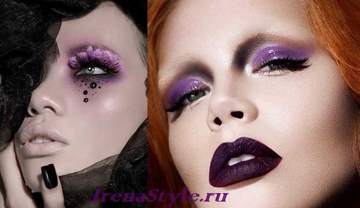 Особенности макияжа в фиолетовых тонах