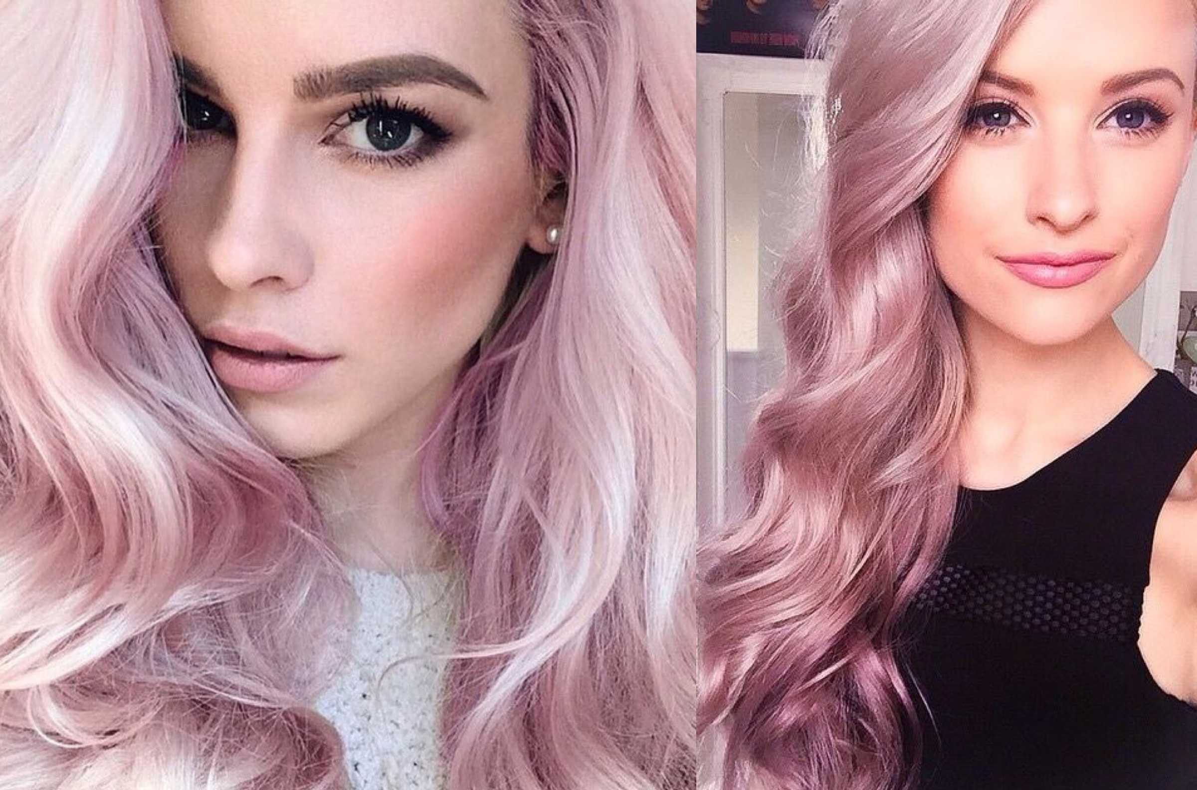 цвет волос с розовым оттенком фото