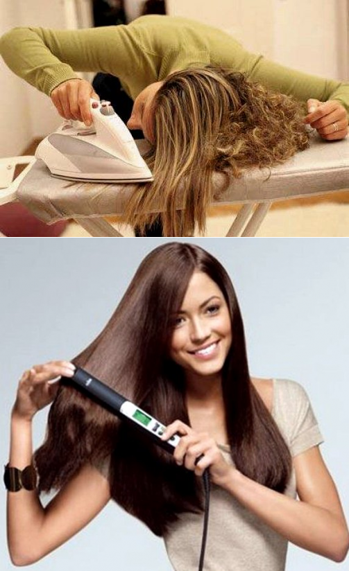 Как выпрямить волосы в домашних условиях надолго