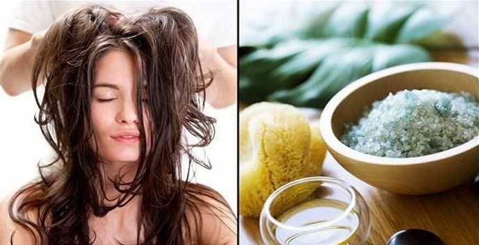 Применение морской соли для волос
