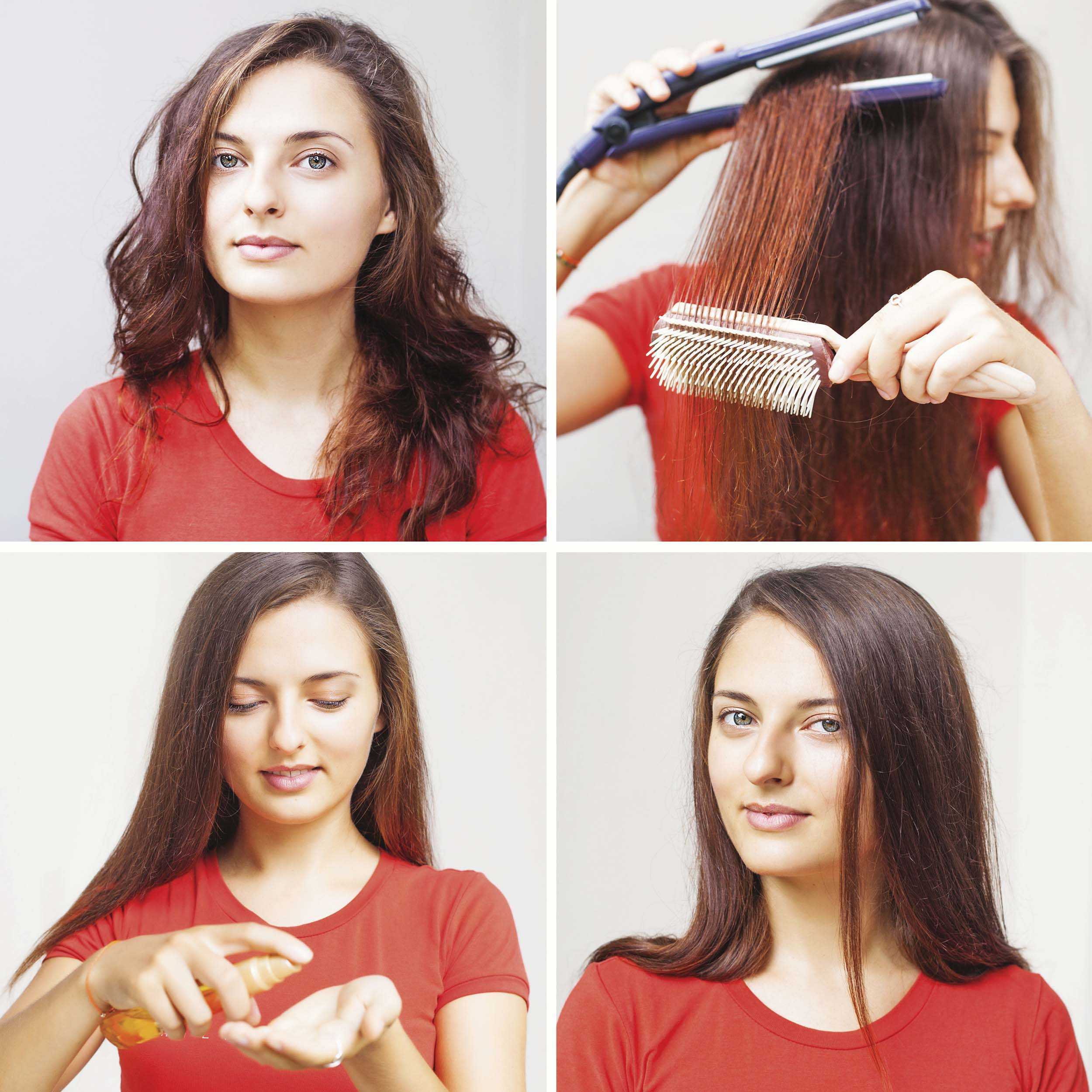 Как выпрямить волосы без утюжка, фена и других приборов в домашних условиях: быстро, правильно, надолго, пошаговая инструкция, фото до и после