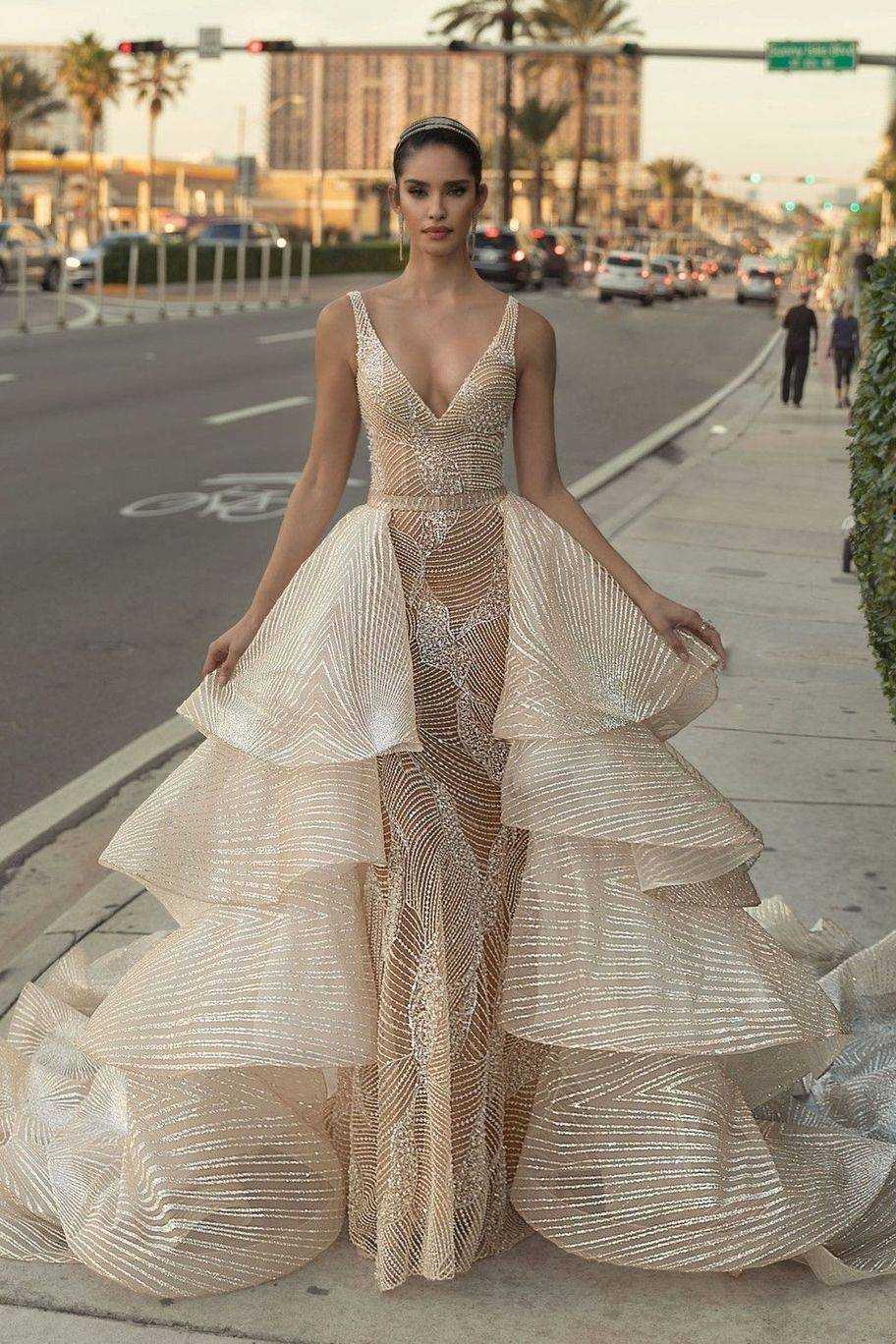 100 модных новинок: красивые свадебные платья тенденции 2018