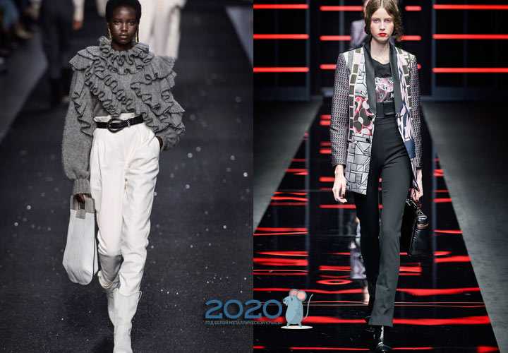 Модные женские брюки осень-зима 2021-2022: обзор фасонов, расцветок
