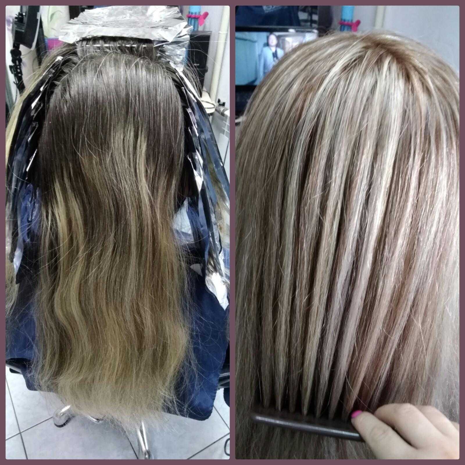 Окрашивание волос в два цвета: двухцветный окрас, как называется покраска пополам, мелирование наполовину на короткие разными