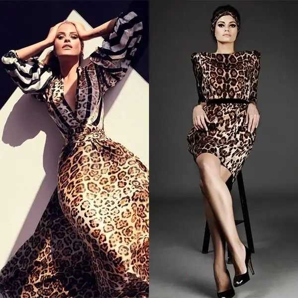 С чем носить леопардовое платье: фото модных сочетаний 2021