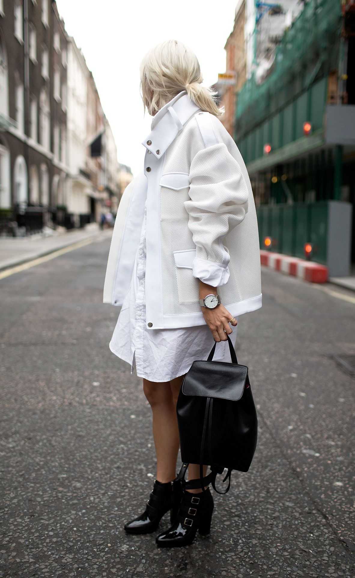 Белая куртка с чем носить осенью