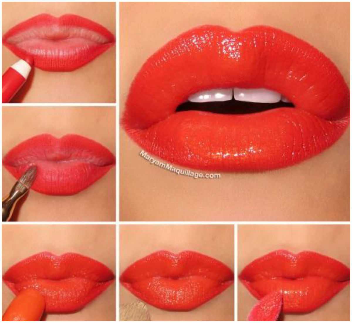 Как правильно и красиво красить губы помадой и карандашом