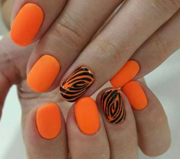 Модный оранжевый маникюр с разных техниках и сочетаниях цветов красивые дизайны на весну, лето и осень в оранжевых тонах пошаговые фото оформления ногтей с оранжевыми рисунками и многое другое