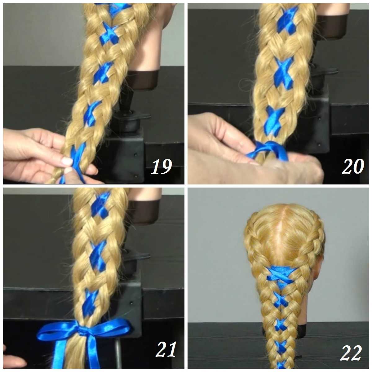 2021 (+87 фото) плетение кос с лентами пошаговые подсказки