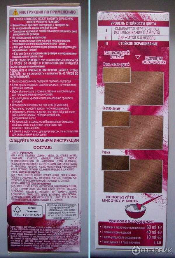 Инструкция краски для волос элеа