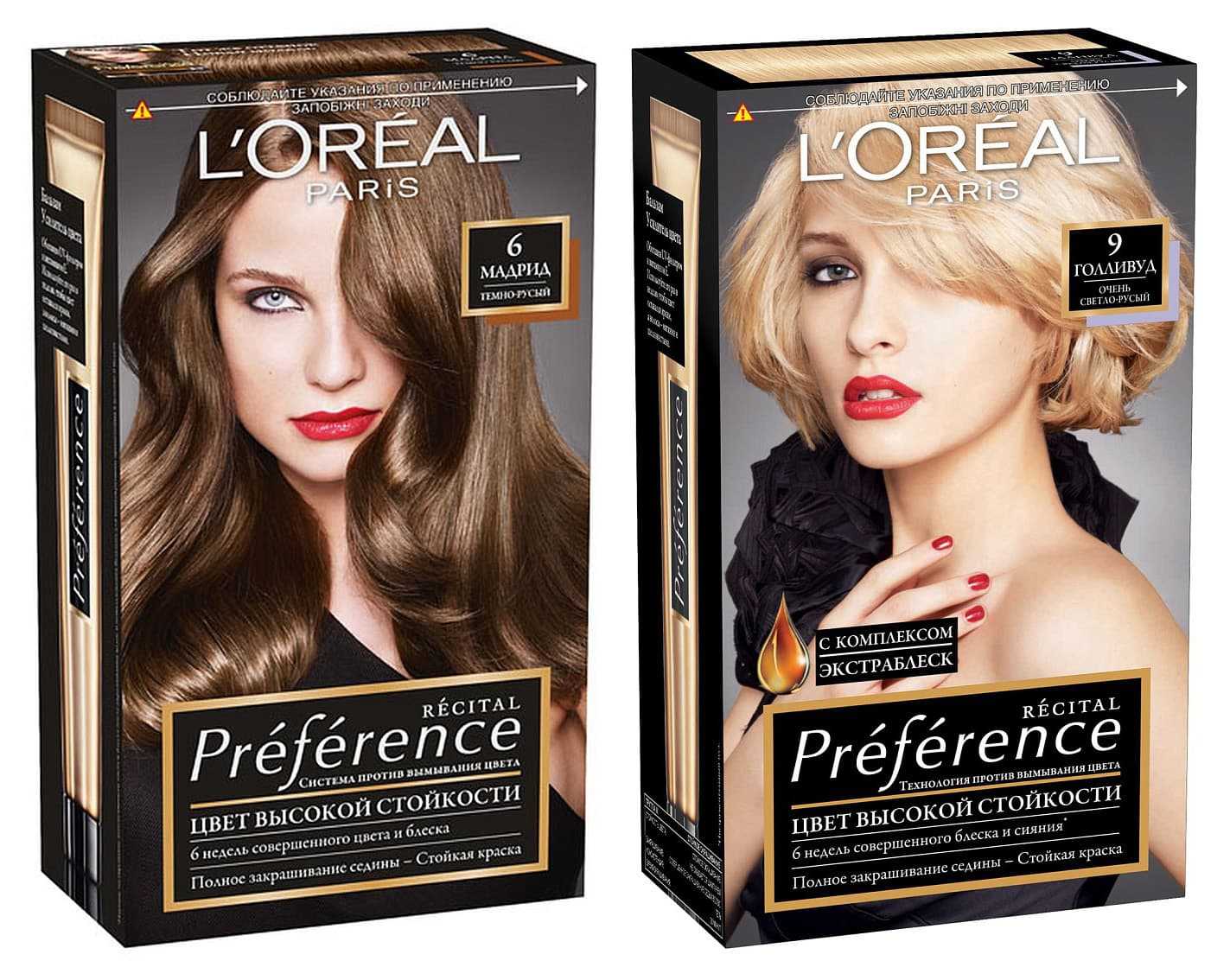 Особенности профессиональных красок для волос лореаль